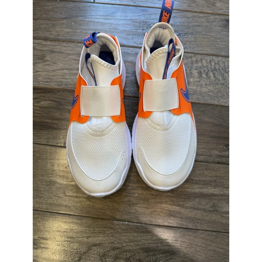 Nike Omni Multi-Court Kids 4Y White Orange Blue Slip On Sneakers FN1294-101